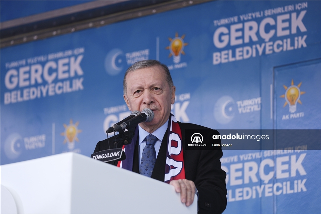 Cumhurbaşkanı ve AK Parti Genel Başkanı Erdoğan, Zonguldak mitinginde konuştu