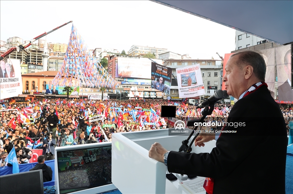 Cumhurbaşkanı ve AK Parti Genel Başkanı Erdoğan, Zonguldak mitinginde konuştu