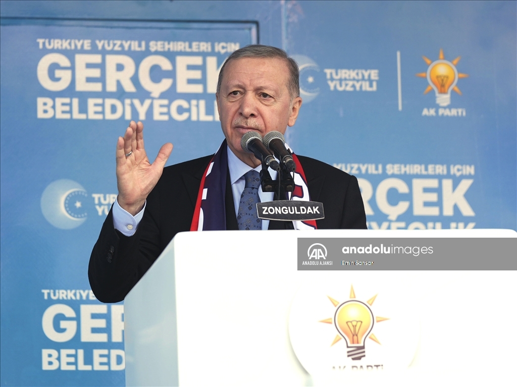 Cumhurbaşkanı ve AK Parti Genel Başkanı Erdoğan, Zonguldak mitinginde konuştu