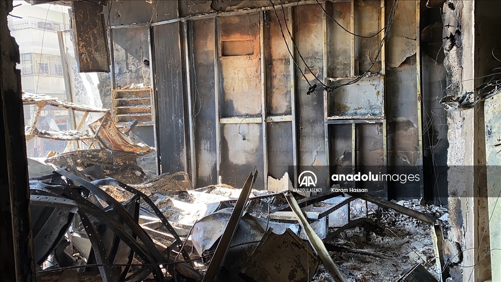 Destruction in Gaza City after Israeli forces withdrew 