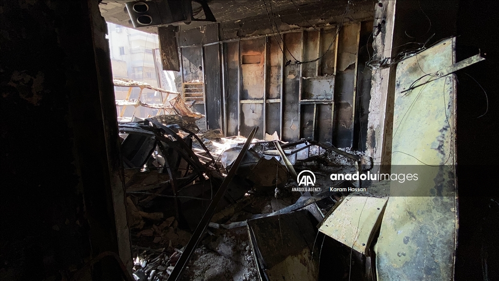 Destruction in Gaza City after Israeli forces withdrew 