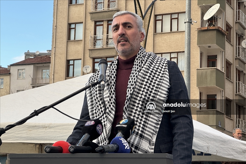 Elazığ'da İsrail'in Gazze'deki saldırıları protesto edildi