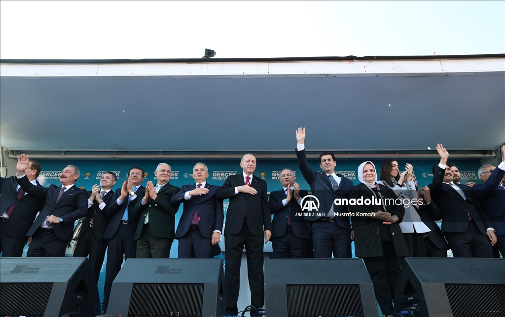 Cumhurbaşkanı ve AK Parti Genel Başkanı Erdoğan, Denizli mitingine katıldı