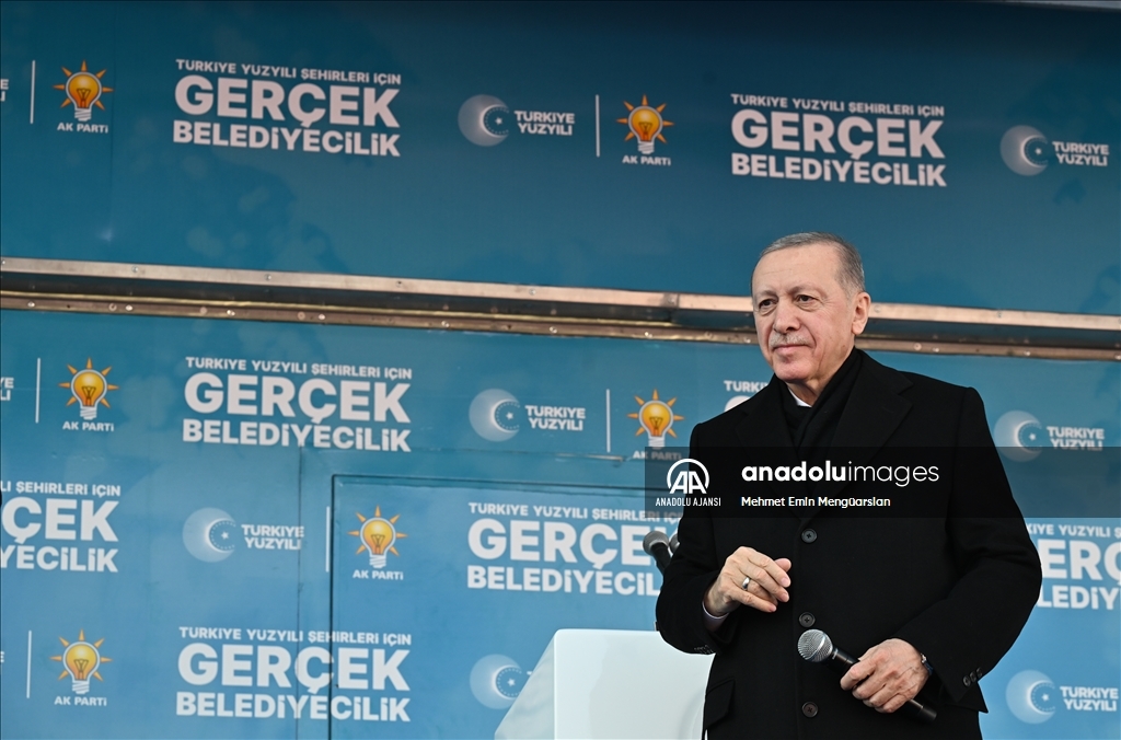 Cumhurbaşkanı ve AK Parti Genel Başkanı Erdoğan, Denizli mitingine katıldı