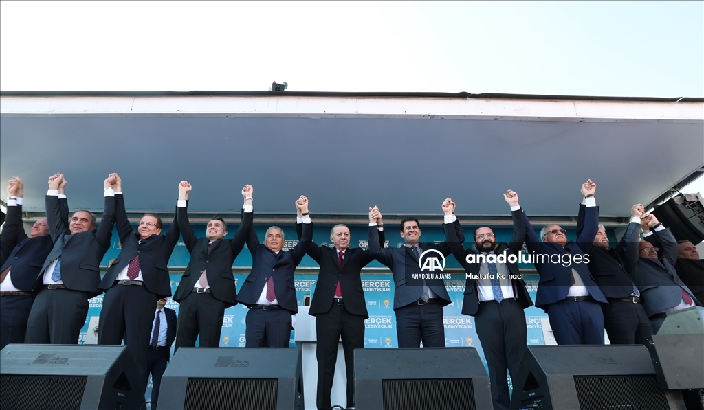 Cumhurbaşkanı ve AK Parti Genel Başkanı Erdoğan, Denizli mitingine katıldı