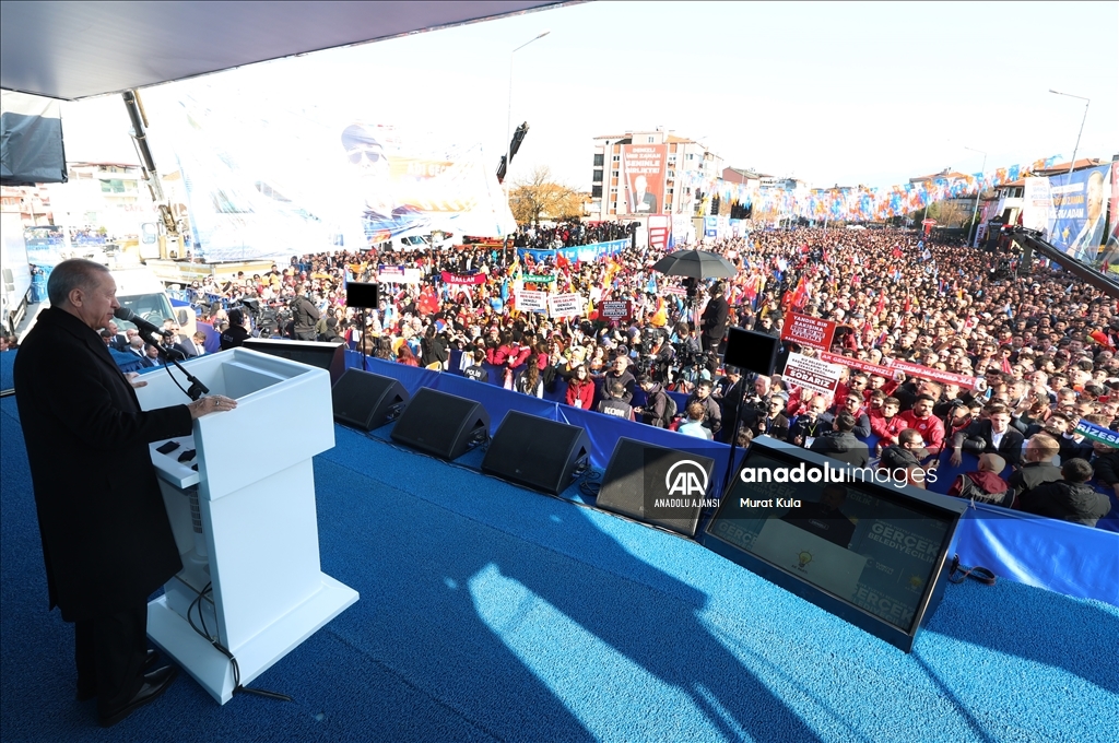 Cumhurbaşkanı ve AK Parti Genel Başkanı Erdoğan, Denizli mitingine katıldı