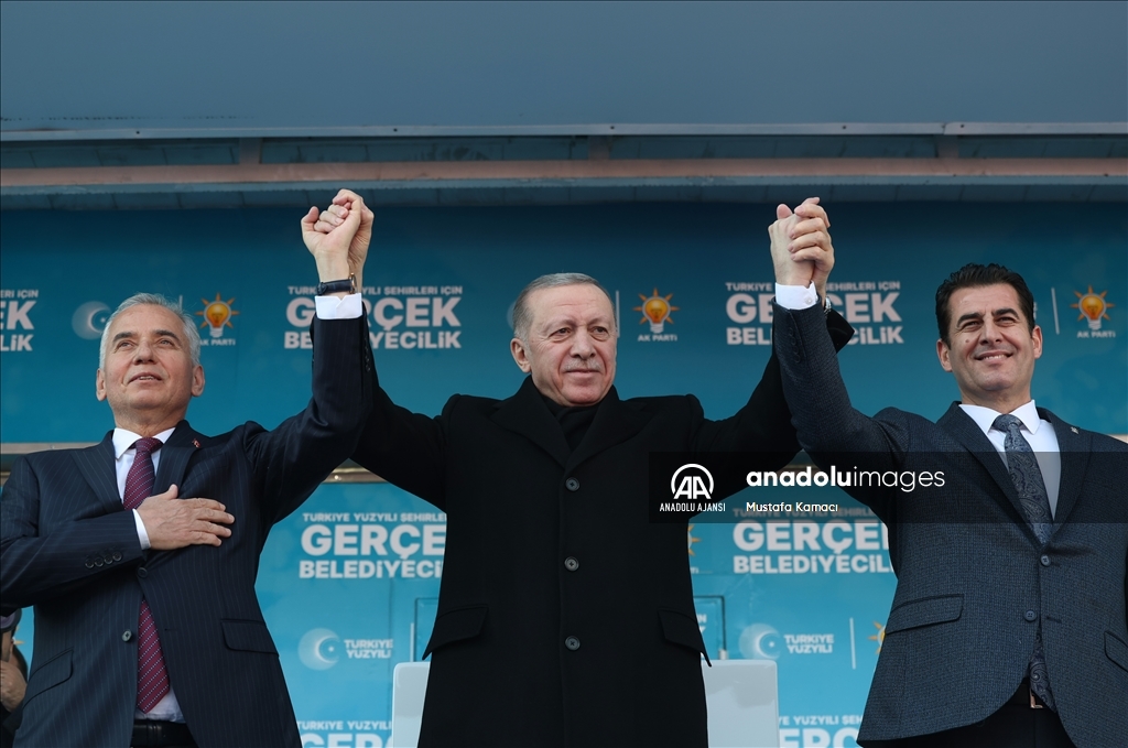 Cumhurbaşkanı ve AK Parti Genel Başkanı Erdoğan, Denizli mitingine katıldı