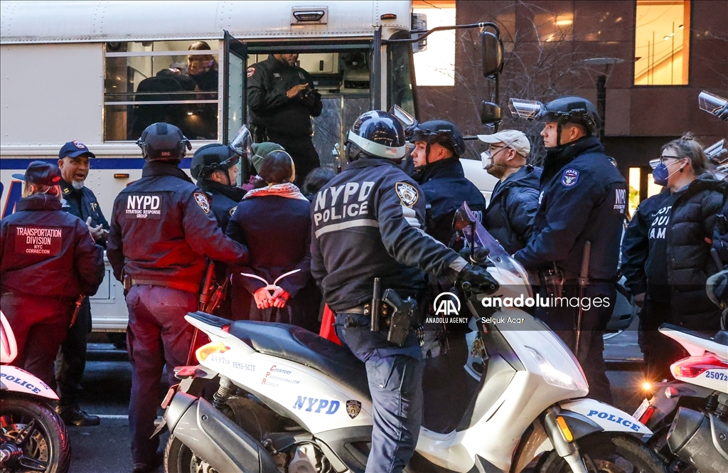 В Нью-Йорке прошла акция протеста против Американо-израильского комитета по общественным связям (AIPAC)
