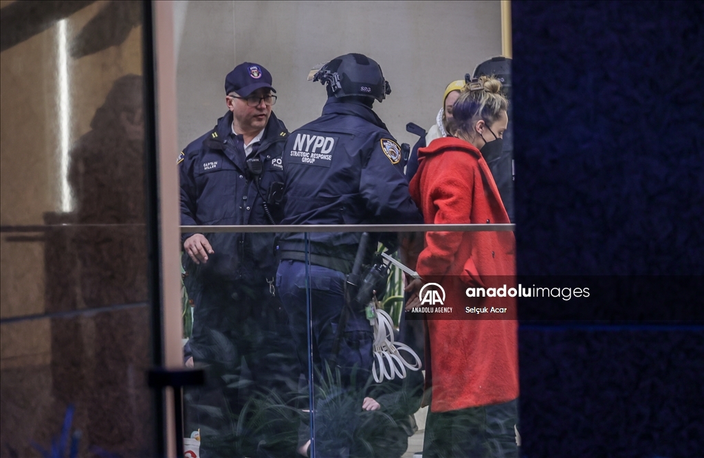 В Нью-Йорке прошла акция протеста против Американо-израильского комитета по общественным связям (AIPAC)