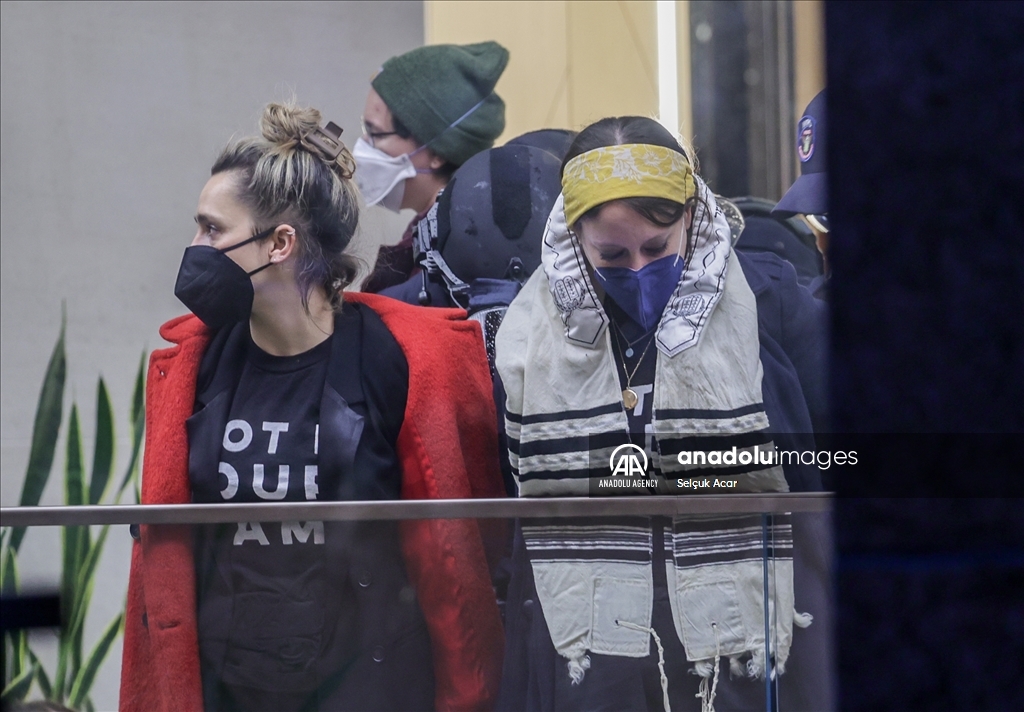 В Нью-Йорке прошла акция протеста против Американо-израильского комитета по общественным связям (AIPAC)