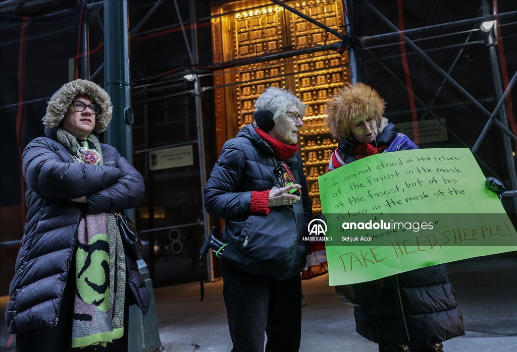 В Нью-Йорке прошла акция протеста против Американо-израильского комитета по общественным связям (AIPAC)