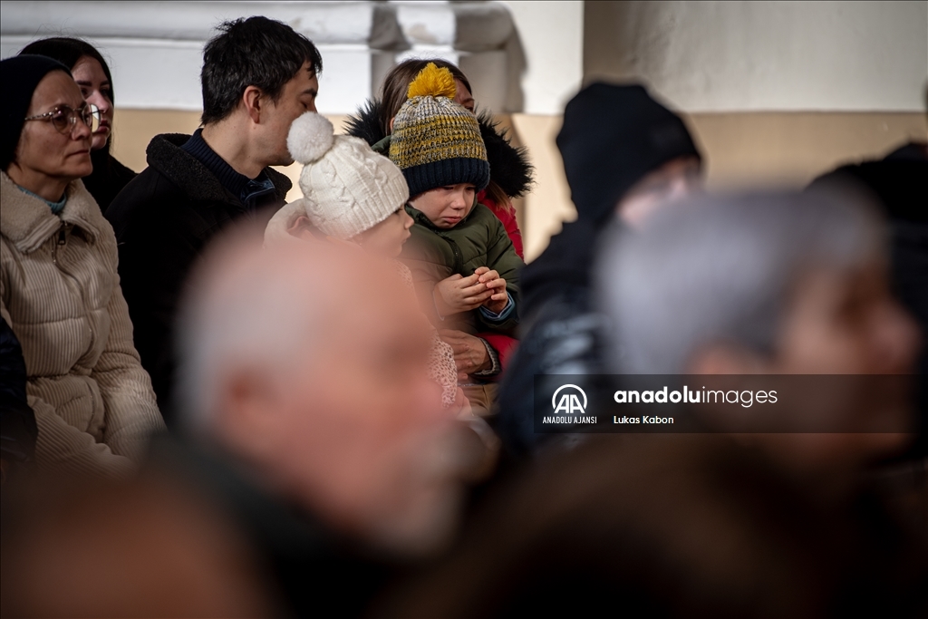 Çekya, Rusya-Ukrayna savaşının 2. yılı nedeniyle ayin düzenlendi