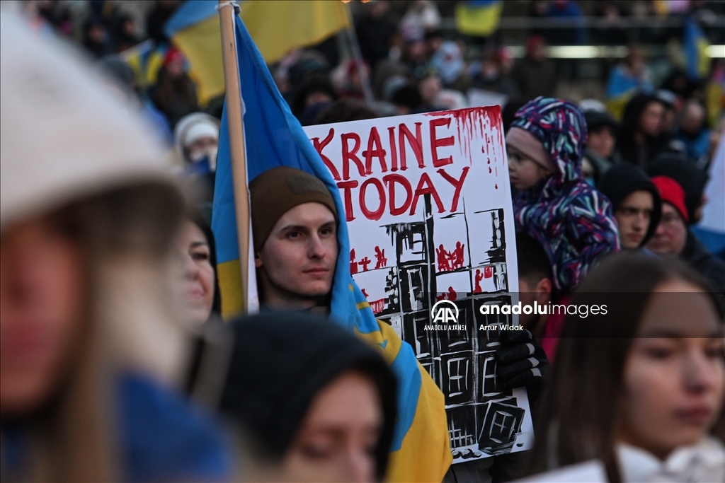 Kanada'da Ukrayna'ya destek gösterisi düzenlendi