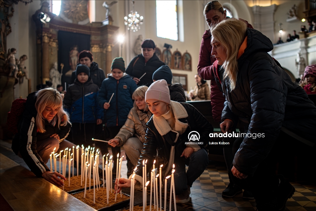 Çekya, Rusya-Ukrayna savaşının 2. yılı nedeniyle ayin düzenlendi