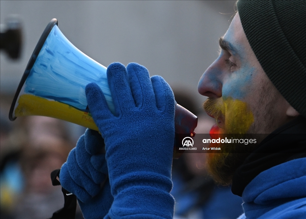 Kanada'da Ukrayna'ya destek gösterisi düzenlendi