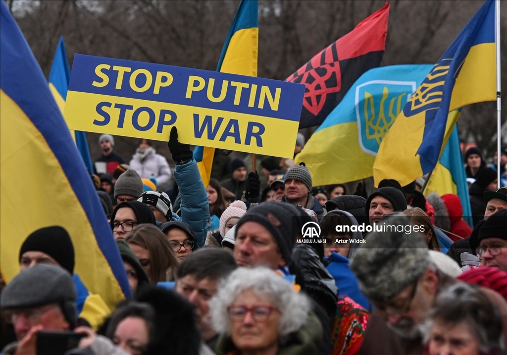 Kanada'da Ukrayna'ya destek gösterisi düzenlendi