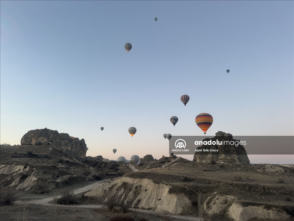 Göreme’de gökyüzü her mevsim rengarenk