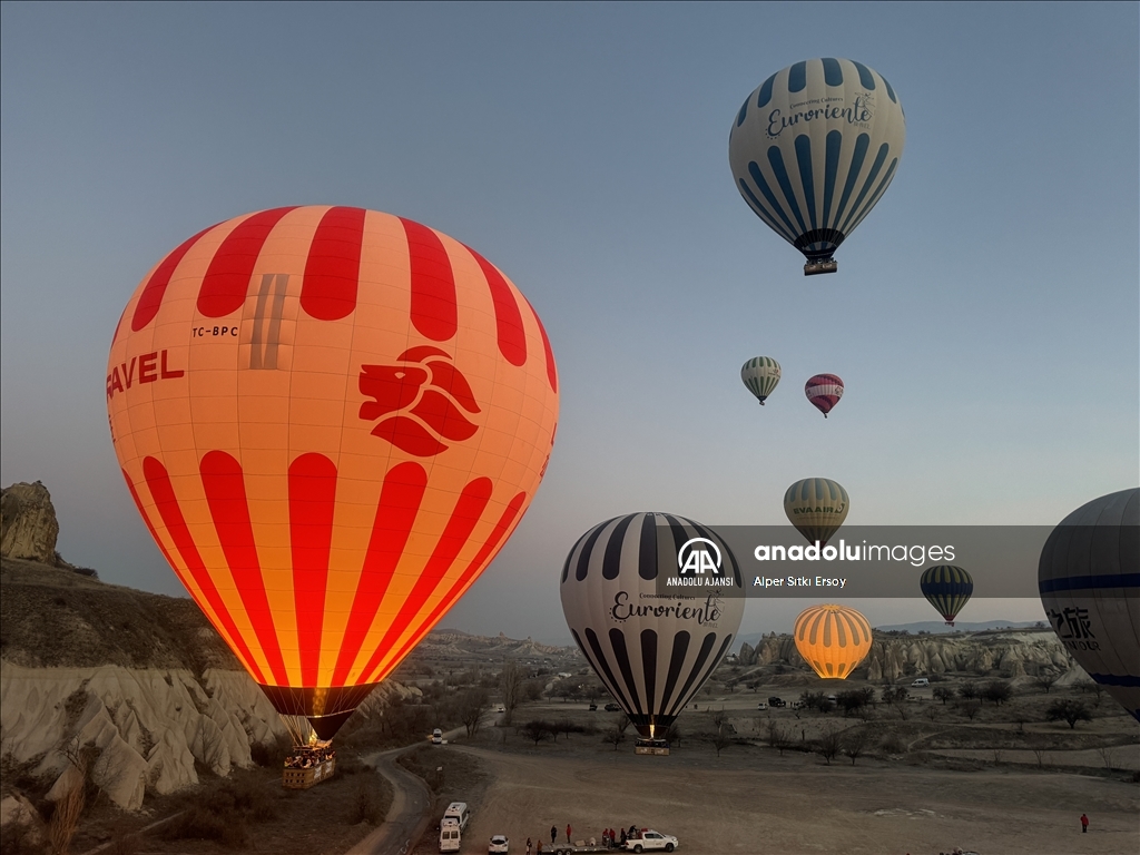 Göreme’de gökyüzü her mevsim rengarenk