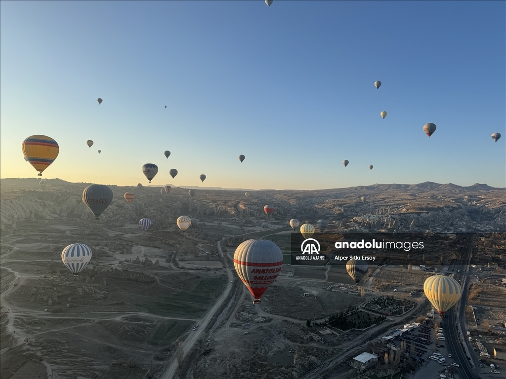 Göreme’de gökyüzü her mevsim rengarenk