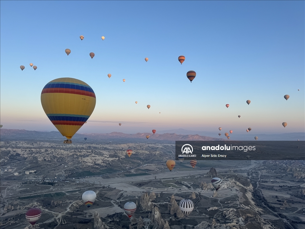 Göreme’de gökyüzü her mevsim rengarenk