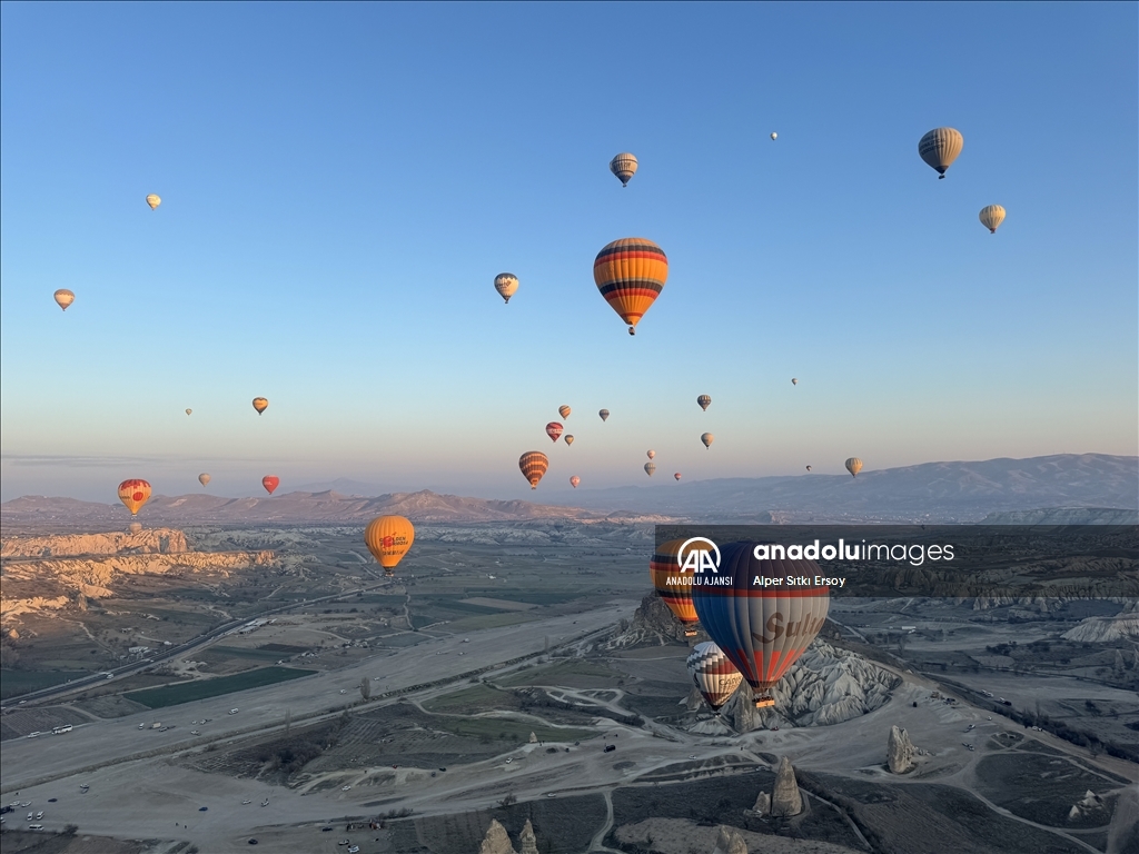 Göreme’de gökyüzü her mevsim rengarenk