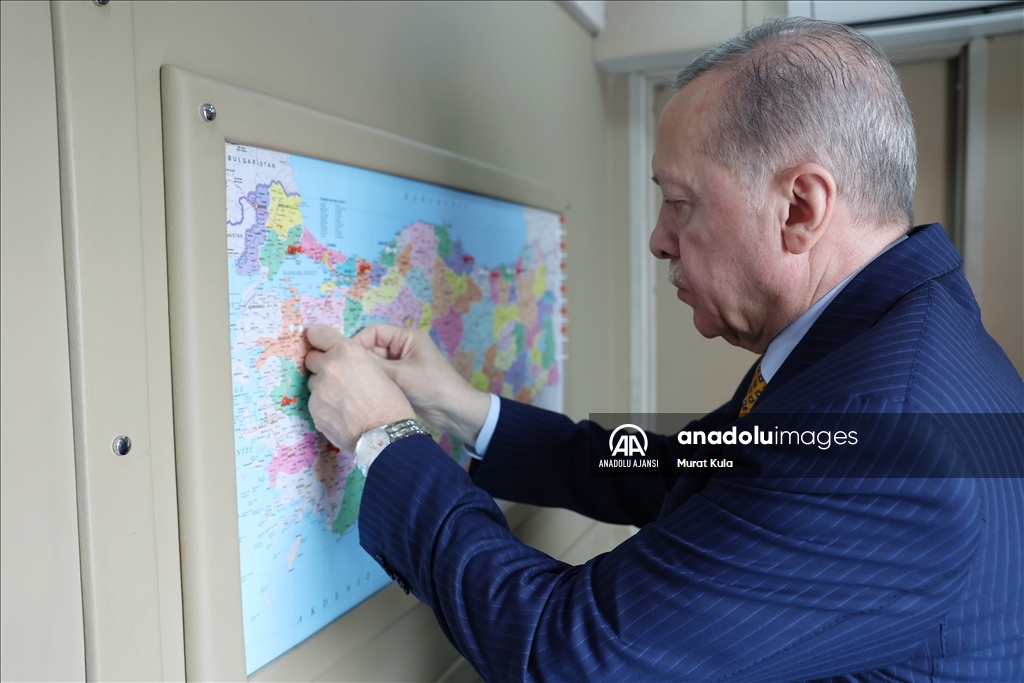 Cumhurbaşkanı Erdoğan, partisinin Kütahya mitingine katıldı