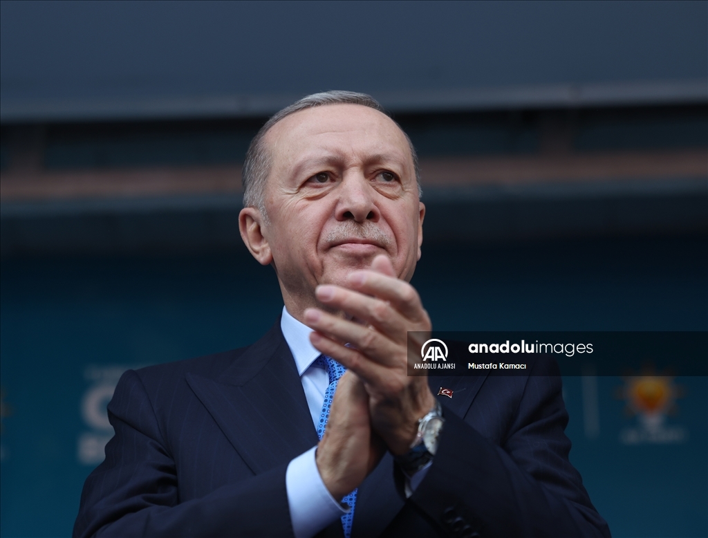 Cumhurbaşkanı Erdoğan, partisinin Muğla mitingine katıldı