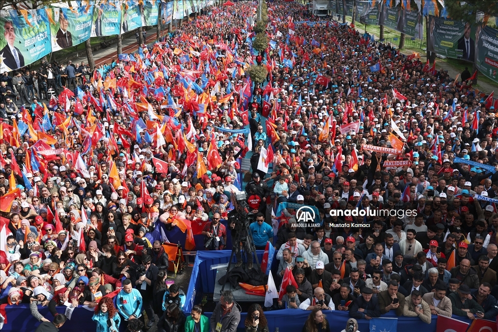 Cumhurbaşkanı Erdoğan, partisinin Muğla mitingine katıldı