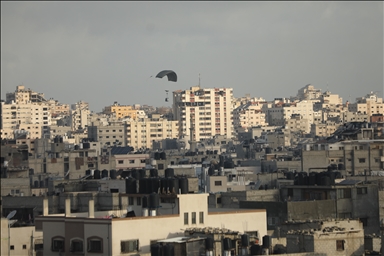 Aircrafts drop humanitarian aid in Gaza