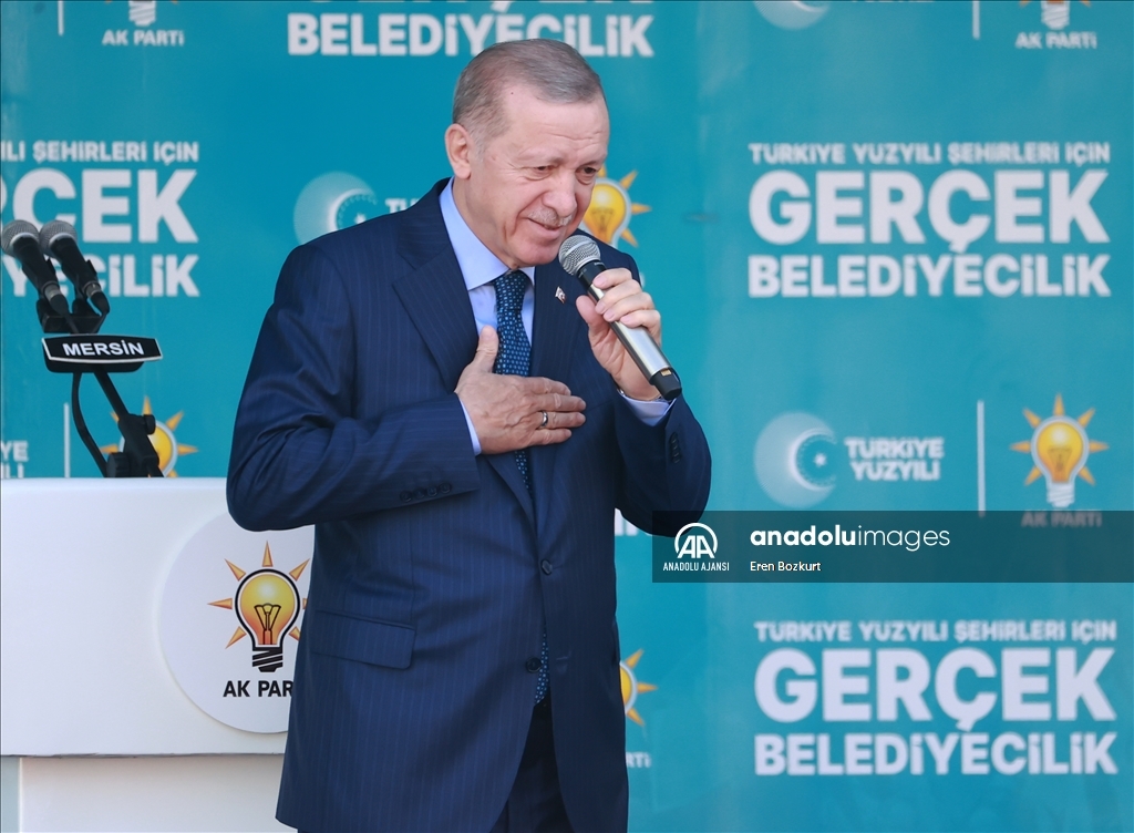 Cumhurbaşkanı ve AK Parti Genel Başkanı Erdoğan, Mersin'de