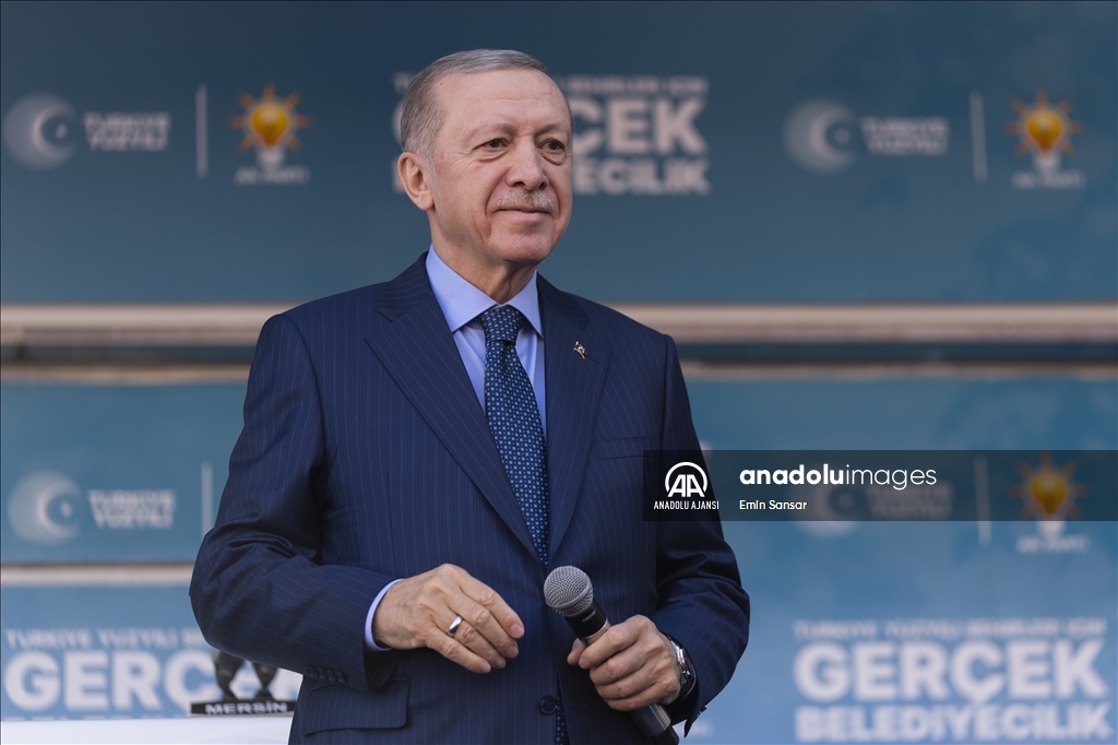Cumhurbaşkanı ve AK Parti Genel Başkanı Erdoğan, Mersin'de