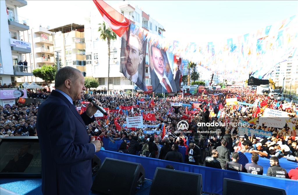 Cumhurbaşkanı ve AK Parti Genel Başkanı Erdoğan, Mersin'de
