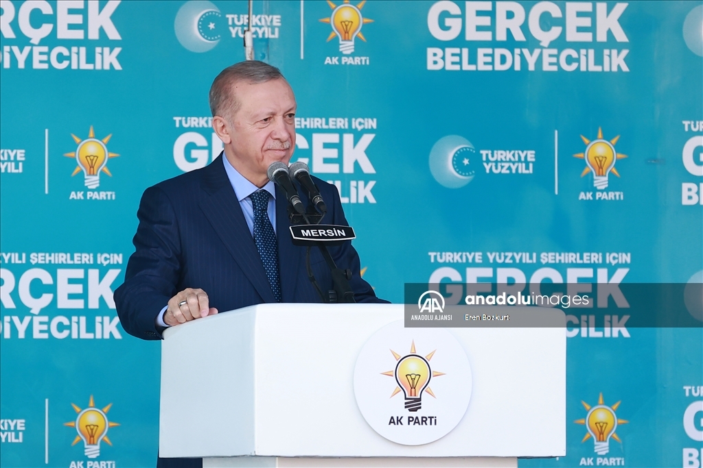 Cumhurbaşkanı ve AK Parti Genel Başkanı Erdoğan, Mersin'de