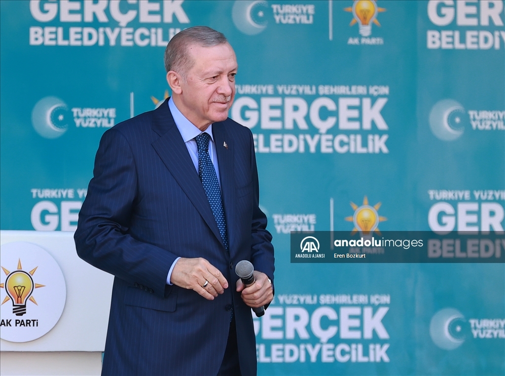 Cumhurbaşkanı ve AK Parti Genel Başkanı Erdoğan, Mersin'de