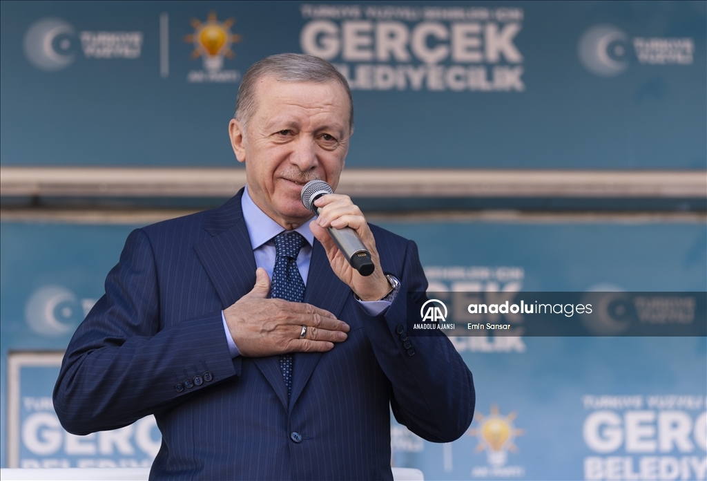 Cumhurbaşkanı ve AK Parti Genel Başkanı Erdoğan, Mersin'de