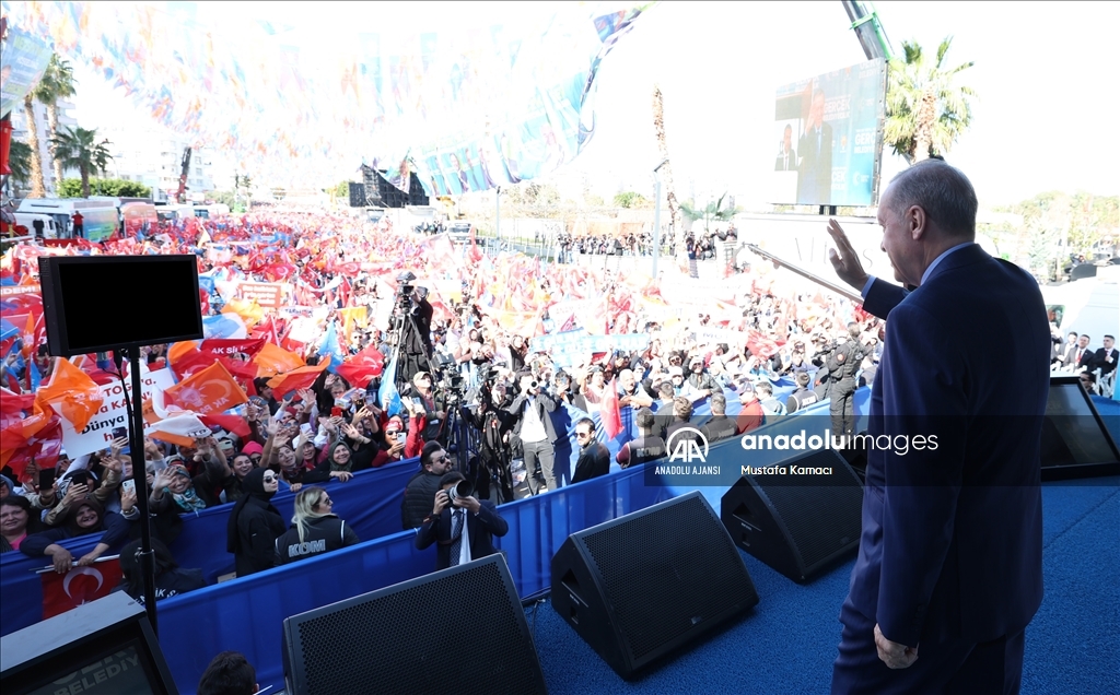 Cumhurbaşkanı ve AK Parti Genel Başkanı Erdoğan, Mersin'de