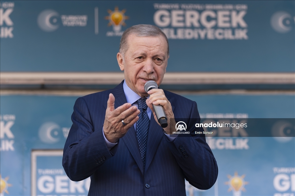 Cumhurbaşkanı ve AK Parti Genel Başkanı Erdoğan, Mersin'de