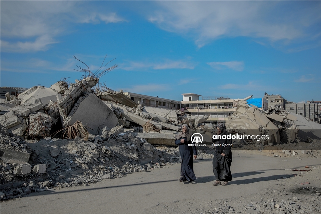 İsrail'in harabeye çevirdiği Gazze kentinde günlük yaşam