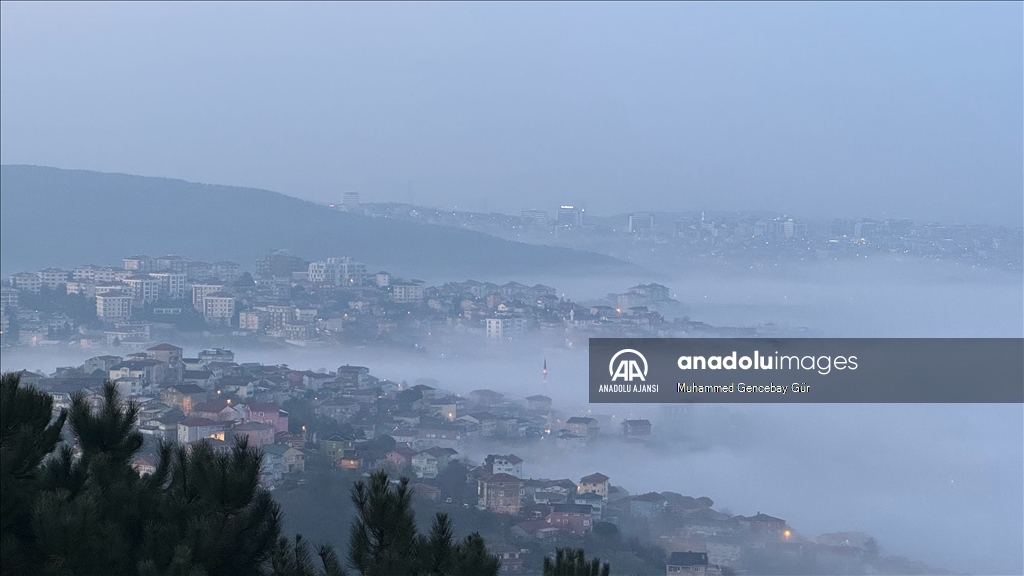 İstanbul’un yüksek kesimlerinde sis etkili oldu