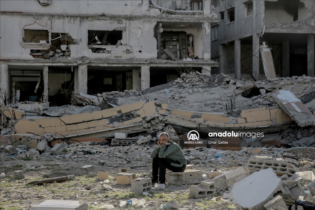 İsrail'in harabeye çevirdiği Gazze kentinde günlük yaşam