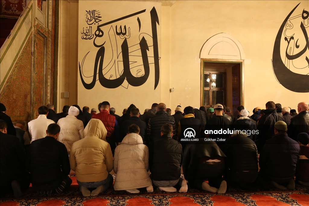 Edirne'de ilk teravih namazı kılındı