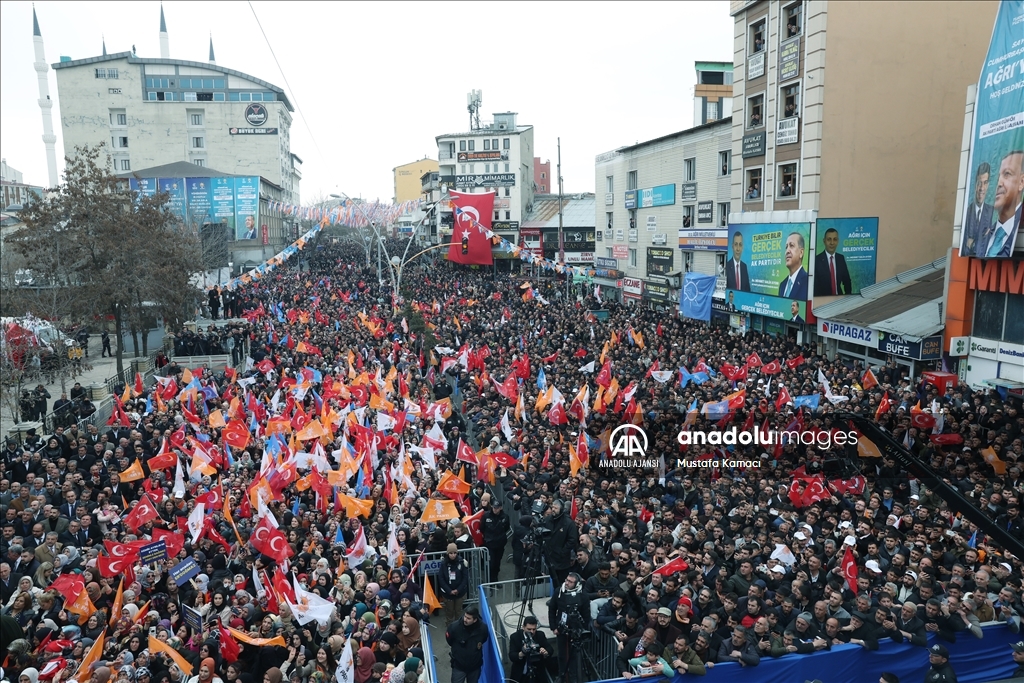 Cumhurbaşkanı ve AK Parti Genel Başkanı Erdoğan, Ağrı'da