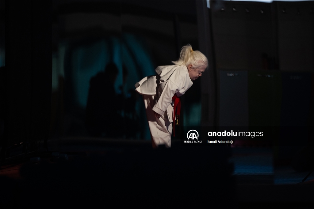 Albinism patient Beyza aspires European championship in karate