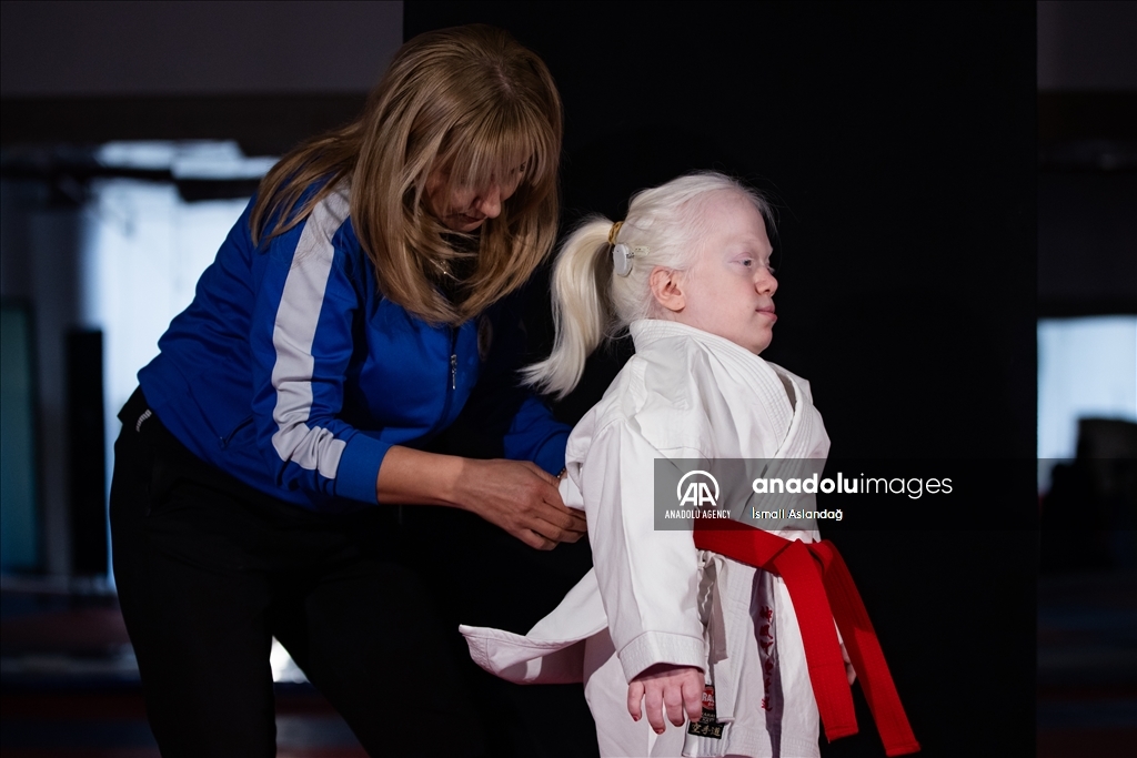 Albinism patient Beyza aspires European championship in karate