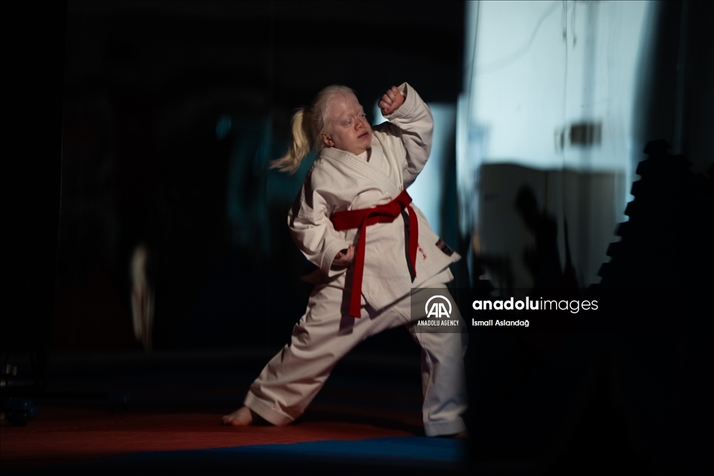 Albinism patient Beyza aspires European championship in karate