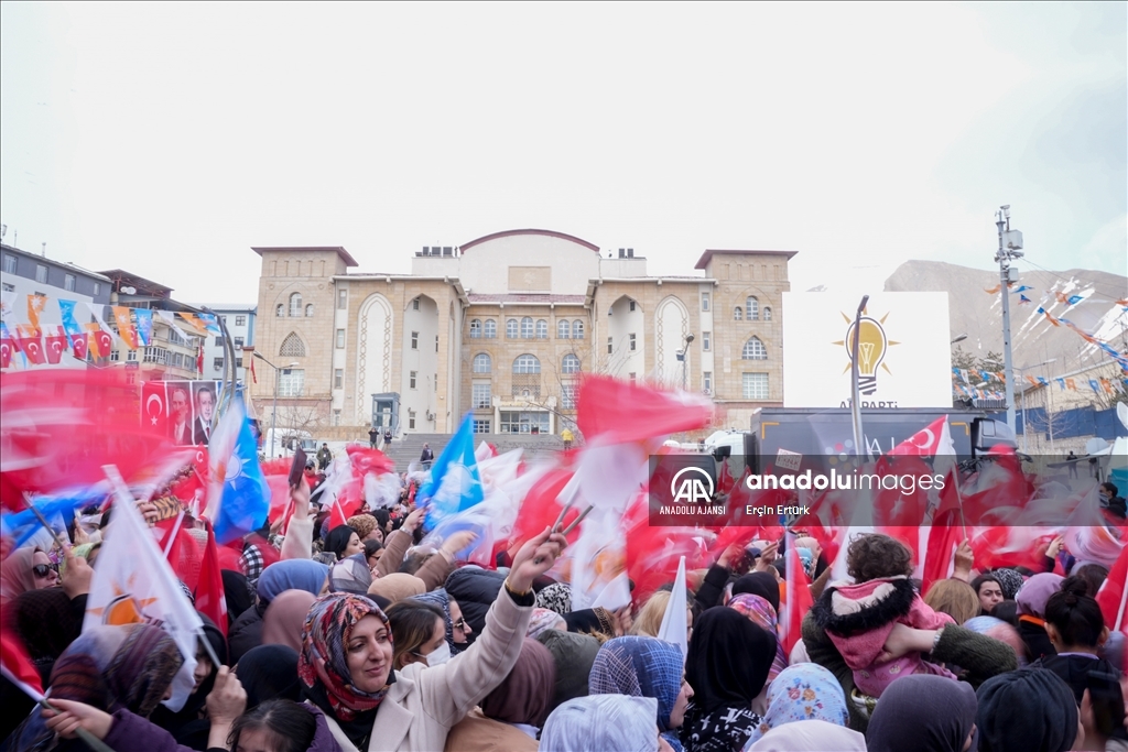 AK Parti'nin Hakkari mitingi