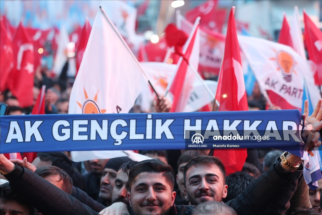 Cumhurbaşkanı ve AK Parti Genel Başkanı Erdoğan, Hakkari'de