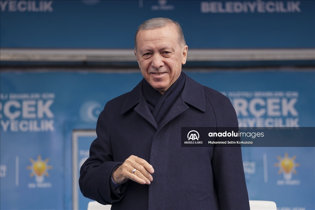 Cumhurbaşkanı ve AK Parti Genel Başkanı Erdoğan, partisinin Erzurum mitinginde konuştu