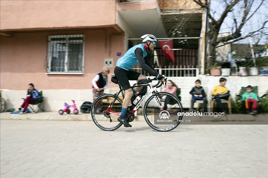 Aydın'da uluslararası dağ bisikleti yarışı düzenlendi