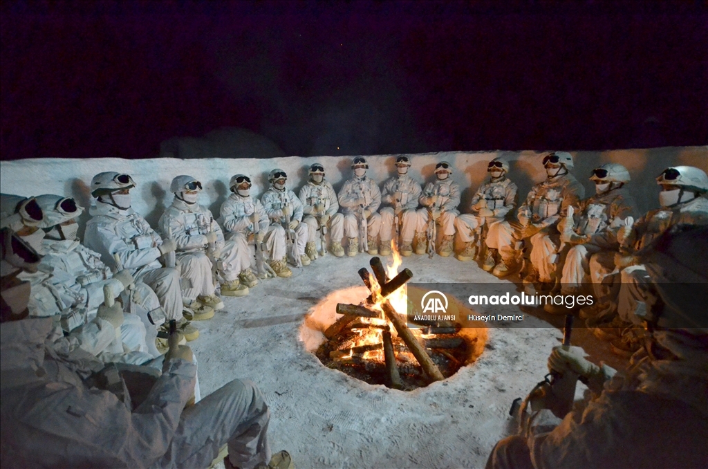 Karlı dağların erleri zorlu görevlere tatbikatlarla hazırlanıyor